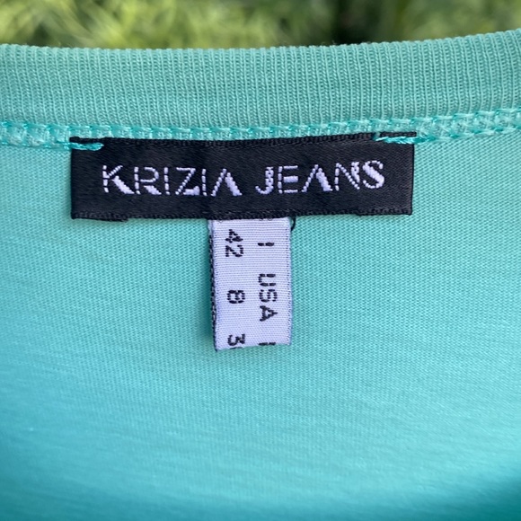 Krizia Jeans cotton top with long sleeves, IT Sz 42 - Picture 5 of 6